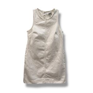 J. Crew Cream Denim Sleeveless Dress